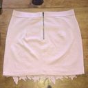 American Eagle  AE LIGHT PINK CROCHET LACE FLORAL SHORT MINI SKIRT size 8 Photo 3