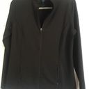 J. McLaughlin Black Zip Up Althletic Jacket Photo 2