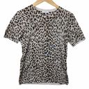 Equipment  Leopard Print Silk Short Sleeve T-shirt- Medium Photo 2