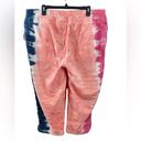 Lane Bryant NWT  Livi Sweatpants Cropped Capris Pink Blue Tie Dye Plus Size 18/20 Photo 1