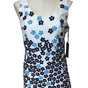 Karl Lagerfeld NWT  All Over Print Dress Floral White Blue Photo 0