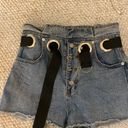 Shoefly Paper Bag Denim Shorts  Photo 1