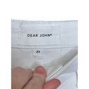 Dear John  Womens Jeans Joyrich Skinny Distressed Raw Edge Stretch Denim White 29 Photo 4