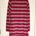 belle du jour Striped V Neck Cardigan Tunic Sweater Photo 5