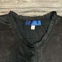 Blue Rain  Women's Long Sleeve Button Up Lightweight Blouse Black S SM Small Thin Photo 4