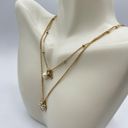 Ralph Lauren  Heart LRL Pearl 2 Row Necklace in Gold MSRP $58 NWT Photo 2