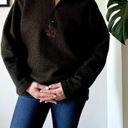 Victoria's Secret Vintage  Green Country Floral Fleece Pullover Photo 1