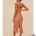 Pretty Little Thing Rust Lace Strappy Cup Detail Midi Dress Photo 1