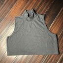 Los Angeles Apparel Turtleneck cotton crop top shirt sleeveless  basic casual Photo 0