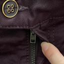 Emporio Armani New Sabrina Maroon Burgundy Cropped Slim Skinny Jeans, size 28” Photo 5