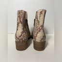 Seychelles  lucky pennies snakeskin print ankle boots size 1.5” heel size 7.5 Photo 1