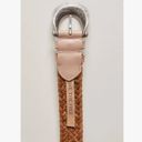 Free People NWOT WE THE FREE Brix Leather Belt In Oyster Mauve Size M/L Photo 2