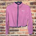 ECHT  Mauve Core Full Zip-Up Crop Cropped Sweatshirt Women's Size Medium Photo 0