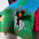 California Sweaters Knit Peru Novelty Horse Equestrian Cowboy Sweater Sz Medium Photo 5