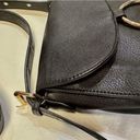 Krass&co G.H Bass & . Black Leather Crossbody Saddle Bag Purse Photo 6