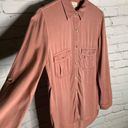 Harper  Button Down Shirt Top Womens Size S Long Sleeve‎ Pink Utility Photo 3