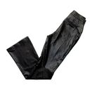 Spanx NWT  20457R Leather-Like Flare in Black Faux Pull-on Pants XS x 33 Photo 5