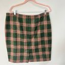 The Moon Boden British Tweed By 100% Wool Plaid Pencil Skirt Size 16R Photo 1