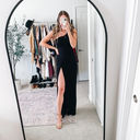 NBD  REVOLVE Black One Shoulder Gown Photo 6