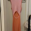 Amazon Pink & orange two-tones bodycon midi dress! Photo 3