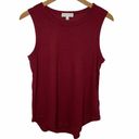 P.J. Salvage  merlot sleeveless thermal waffle tank Photo 1