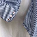 Ariat  blue and white stripe button up shirt size 2X Photo 2