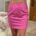 Pink Leather Skirt Size L Photo 0
