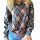 Bonworth  Vintage Y2K women diamond plaid pullover sweater size S/M Photo 6