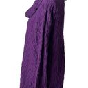 Habitat  Clothes To Live In‎ Crinkle Tunic Purple Cowl Neck Textured Women Size S Photo 3