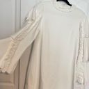 Alexis  Marianne Dress in Ivory ruffle tiered sleeve high neck medium m Photo 4