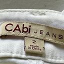 CAbi Womens  Mid Rise White Boot Cut Slim Denim Jeans 2 Photo 4