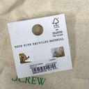 Madewell NWT  Carabiner Medium Hoop Earrings Gold Photo 2