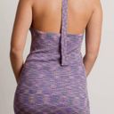 l*space NWT  BABE PURPLE HALTER SWEATER KNIT BODYCON DRESS Photo 2