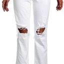 L'Agence NWT  Audrina High Rise Straight Jean in Blanc Worn Destruct - Size 32 Photo 0