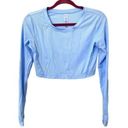 Nicole Miller  Cropped‎ Active Long Sleeve Top Sz Sm Photo 1