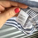 J.Jill  Tank Womens Size Small Linen Striped Blue Boxy Lagenlook Boho Minimalist Photo 2