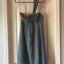 Anthropologie One Shoulder Gingham Dress Photo 3