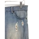 American Vintage Vintage Y2K Mini Skirt Womens 34" Low Rise Distressed Denim Light Wash Photo 1