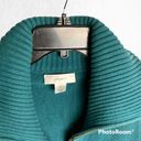 cj banks Dark Aqua Blue Green Sleeveless Zip Sweater Wm 1X Photo 4