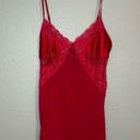 Victoria's Secret Victoria’s Secret red silk lingerie sequin lace slip dress women’s size XS Photo 0