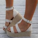 Nude Micro Suede Espadrille Tan Size 8.5 Photo 0