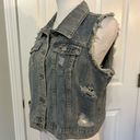 Amazon Denim Distressed Vest Photo 2