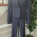 BCBGMAXAZRIA  Women Solid Gray Wool Two Buttons Blazer & Pant 2 Piece Suit Size M Photo 0