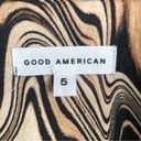 Good American  black brown in natural swirl denim jacket Size 5/ 2X Photo 8