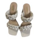 Cushionaire  womens 8.5 platform pumps braided white ivory braided heels basic su Photo 1