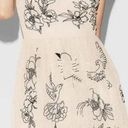 EXPRESS  Floral Tattoo Nude Tulle Midi Dress Size 2 Photo 0