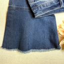 Chelsea and Violet  High Rise Flared Hem Crop Jeans Distressed Frayed Size 25 Photo 9