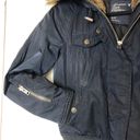 American Eagle  Outfitters Split Faux Fur Hood Bomber Jacket Photo 2