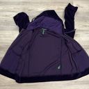 Ralph Lauren Lauren  Purple Velvet Long Sleeve Zip Front Hoodie Size Large Photo 10