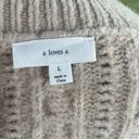 A loves A  Women's Oversized Cable Knit Cardigan Sweater Size L Photo 6